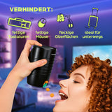 GOURMETmaxx Snackspender 15x7,7 cm schwarz/mint 2er-Set, verhindert fettige Finger, ideal für Gaming, Home-Office und unterwegs.