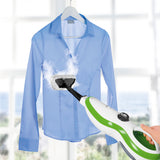 CLEANmaxx Dampfbesen - 5in1 in limegreen/weiß reinigt Textilien effektiv und schonend mit Dampf.