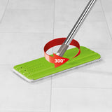 MAXXMEE Komfort-Mopp Smart 7,5 l - limegrüner Wischmopp mit 300° Drehgelenk für schonende Reinigung ohne Bücken.