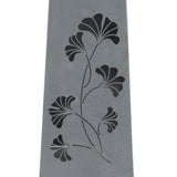 Hoberg LED Pflanzsäule in Beton-Optik mit Gingkoblätter-Design und integrierter LED-Beleuchtung, 23 x 23 x 70 cm.