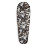 Where Tomorrow Camping Schlafsack Classic Mumienschlafsack Camouflage Grau 230x80x55 cm wasserabweisend atmungsaktiv mit Tasche
