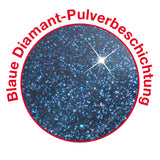 Bratoni Aluminium-Pfanne Diamant - 20 cm - blau mit blauer Diamant-Pulverbeschichtung für kratzfeste, antihaftbeschichtete Oberfläche.