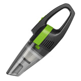 CLEANmaxx Akku-Handstaubsauger mit Autoadapter grün/grau, kompakter Nass- und Trockensauger mit leistungsstarkem Akku und abnehmbarem Behälter.