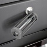 LANDMANN Holzkohlegrillwagen - 112 cm mit stabilem, abklappbarem Seitentisch und temperaturanzeige im Deckel.