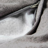 LUMALAND Comfort Line XXL Sitzsack in Hellgrau mit Reißverschluss und hochwertiger EPS-Perlen Füllung für optimalen Sitzkomfort.