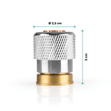 EASYmaxx Strahlregler für Wasserarmaturen 3,5cm aus Edelstahl, zwei Modi zur Wassereinsparung, robust und rostfrei.