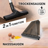 N8WERK Sprüh- und Waschsauger Deep Clean mit 2-in-1 Funktion für Nass- und Trockensaugen, 1200 Watt Leistung, ideal für Hartböden.