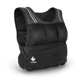 FitEngine Gewichtsweste mit verstellbarem Klettverschluss und bis zu 10 kg herausnehmbaren Gewichten für intensives Training.