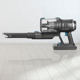 MAXXMEE Akku-Zyklon-Staubsauger LED Power Control Pro anthrazit/petrol kabellos mit Anti-Hair-Wrap-Technologie und automatischer Schmutzgraderkennung