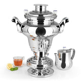 BEEM ROYAL+ Samowar - 15 L, elektrischer Edelstahl-Samowar mit Dispenser, Abtropfschale und großem Fassungsvermögen für Teezubereitung.