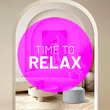 LUMALAND Indoor Outdoor Sitzhocker 25 x 45 cm in Silbergrau als Sitzpouf und Fußschemel, wasserabweisend und pflegeleicht.