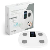 nah-vital smarte Körperanalysewaage - digitale Personenwaage mit LCD-Display, 15 Messwerten und Smartphone-Kompatibilität