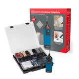 EASYmaxx Reparatur-Set Fliesen & Steinböden - 16-tlg. mit 8 Wachsfarben, batteriebetrieben, für keramische Oberflächen und Steinböden.