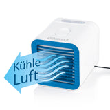 EASYmaxx Luftkühler mit Heizfunktion - 650W, kompakt, mit Verdunstungstechnologie und 3 Geschwindigkeitsstufen für kühle Luft oder Wärme.