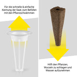 N8WERK Pflanzenanzuchtstation Ersatzset für 28 Pflanzen mit Pflanzschwämmen und Samentöpfen für schnelle Keimung und kräftige Wurzeln.