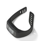 VITALmaxx Fitness-Armband - Schwarz mit Schrittzähler, Kalorienmessung, 360°-Bewegungserfassung und verstellbarem Silikonband.