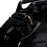 Oxid7® Metall Benzinkanister 10 Liter Schwarz mit UN-Zulassung, Pulverbeschichtung und Korrosionsschutz für Benzin und Diesel.