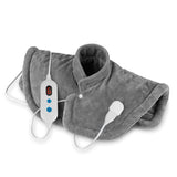 VITALmaxx Wärmekissen - Für Nacken & Rücken - grau mit 6 Heizstufen, abnehmbarem Bedienteil und automatischer Abschaltung nach 1,5 Stunden.