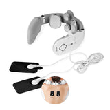 nah-vital® Nackenmassagegerät mit EMS- und Wärmefunktion, inklusive zwei EMS-Pads für Muskelstimulation und entspannende Massage.