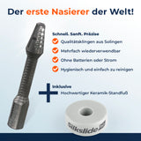 Silkslide Pro Nasenhaartrimmer - Nasierer mit Solinger Klingen und Keramikständer, hygienisch, wiederverwendbar, ohne Batterien.