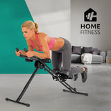 VITALmaxx Trainingsgerät fitmaxx 5 schwarz mit fünf Schwierigkeitsstufen für Kraft- und Ausdauertraining, platzsparend klappbar.