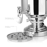 BEEM ABTROPFSCHALE & DISPENSER in Edelstahl, Einhand-Dispenser und Abtropfschale für kontaktlose Bedienung und Schutz vor Wasserflecken.