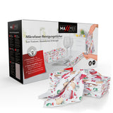 MAXXMEE Geschirrtuch Mikrofaser "Wichtel" - 10er-Set, weiche Mikrofasertücher für schonendes Trocknen und effiziente Reinigung.