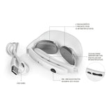 nah-vital Kompakt-Nackenmassagegerät mit 5 Massagemodi, 15 Intensitätsstufen, Wärmefunktion, USB-Kabel und ein-/ausschaltbarem EMS-Massagegerät