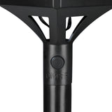 PRIMA GARDEN Solar-Leuchte Fackel 4er-Set schwarz mit ON/OFF-Schalter und integriertem Solarpanel für Garten und Balkon.