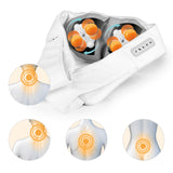 nah-vital® Shiatsu-Massagegerät - Knetmassage mit 4 rotierenden Massagebällen, Vibrationsmassage und zuschaltbarer Wärmefunktion, weiß