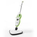 CLEANmaxx Dampfbesen - 5in1 in limegreen/weiß, vielseitiger Boden- und Textilreiniger mit abnehmbarem 350 ml Wassertank.