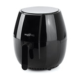 MAXXMEE Heißluft-Fritteuse Digital schwarz mit 4 l Fassungsvermögen und Touch-Display für vielseitiges Kochen und Frittieren.