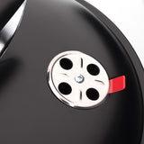 LANDMANN Piccolino King Lüftungsscheibe im pulverbeschichteten Deckel für optimale Luftzufuhr beim Grillen.