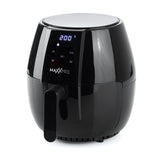 MAXXMEE Heißluft-Fritteuse Digital schwarz mit 4 l Fassungsvermögen und Touch-Display für vielseitiges Kochen.