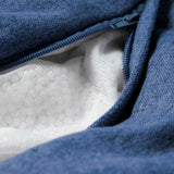 LUMALAND Comfort Line XXL Sitzsack dunkelblau mit Reißverschluss und hochwertiger EPS-Perlen Füllung für optimalen Sitzkomfort.