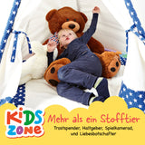 LUMALAND XXL-Teddy mit Knopfaugen - 120 cm großer brauner Kuschelteddy für Kinder, flauschig und robust, ideal als Geschenk.
