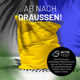 LUMALAND Sitzsack Classic XXL (380 L) Gelb, wetterfestes Material, ideal für In- und Outdoor, robust und wasserabweisend.