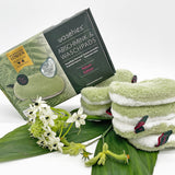 waschies Abschmink- & Waschpads 7er-Set Nature Edition hellgrün/weiß, weiche, saugfähige waschbare Mikrofasern für effektive Make-up-Entfernung