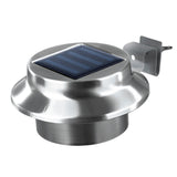 EASYmaxx Solar Dachrinnenleuchten in Edelstahl, 3er-Set mit Solarpanel, LEDs, wetterfest und einfach montierbar für Garten und Dachrinne.