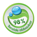 Abfluss-Fee Waschbecken 8x Duftstein Zitrone/Apfel mit 98% biologisch abbaubaren Tensiden für frischen Duft und sauberen Abfluss.