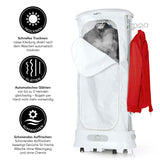 MAXXMEE Dampfbügeln Trockner Wäscheständer Schnelltrocknung Hemden NEU 3-in-1 trocknet, glättet und frischt bis zu 5 Hemden schonend auf.