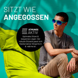 LUMALAND Sitzsack Classic XXL Apfelgrün mit atmungsaktiver Füllung für drinnen und draußen, passt sich Körperform und -wärme flexibel an.