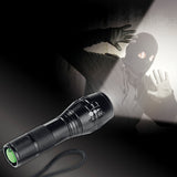 EASYmaxx Security Funktions-Taschenlampe 4,5V schwarz leuchtet bis 40x heller, robust mit 350-400 Lumen und 150m Reichweite.