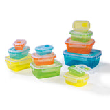 GOURMETmaxx Frischhaltedosen Klick-it 24-tlg. bunt, mikrowellengeeignet, stapelbar, temperaturbeständig -20 bis +110 °C, für Einfrieren & Aufbewahrung.