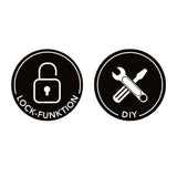 MAXXMEE Konturenlehre 2er-Set grau/rot mit Sperrfunktion für präzises Messen und DIY-Arbeiten im Haus und Handwerk.