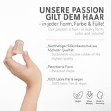 PONY PUFFIN Vanilla Cremefarben, innovatives Stylingtool für mehr Volumen und Halt bei blondem Haar, vegan und latexfrei, Made in Germany.