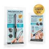 MIWIAM Nagelfeilen 2er-Set mint/schwarz für schonendes, präzises Formen und seidig glattes Finish bei Finger- und Fußnägeln.
