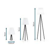 Hoberg Solar-Stehlampe in drei Höhen 50, 110 und 150 cm, kabellos, LED, zeitloses Design für Innen und Außen.