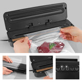 N8WERK Vakuumiergerät mit Vakuumierbeutel 22x30 cm zur sicheren Lebensmittelvakuumierung und Folienschweißfunktion.