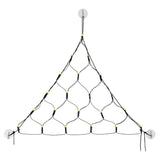 CHRISTmaxx LED-Lichterbaum 58 cm mit 21 warm-weißen LEDs, Batteriebetrieb und Saugnäpfen zur Fensterbefestigung.